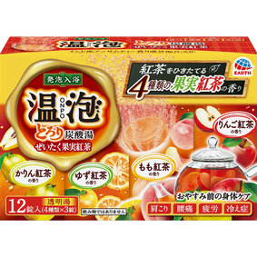 温泡 ONPO とろり炭酸湯 ぜいたく果実紅茶 45g×12錠