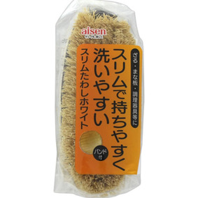 スリムたわしホワイト 1個