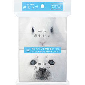 ネピア 鼻セレブ ポケットティシュ 24枚(12組)×4個