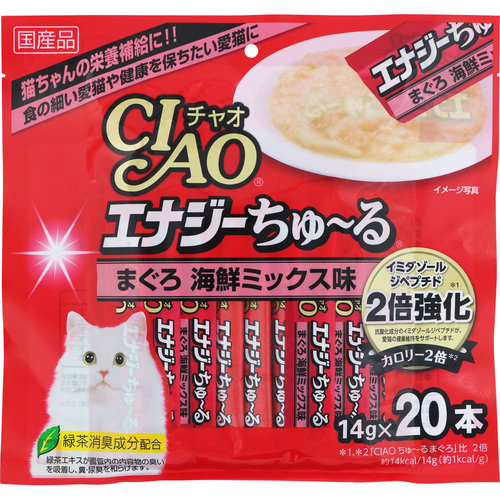 ｃｉａｏ エナジーちゅ る まぐろ 海鮮ミックス味 14g 本の商品情報 ココカラクラブ ドラッグストアのココカラファイン