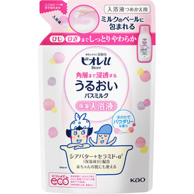 ビオレu 角層まで浸透する うるおいバスミルク パウダリーな香り つめかえ用 480mL