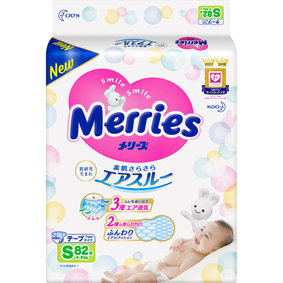 メリーズ さらさらエアスルー(4~8kgまで) S 82枚