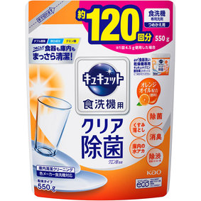 食洗機用キュキュット クエン酸オレンジオイル配合 つめかえ用 550g