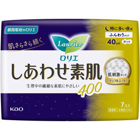 ロリエエフ しあわせ素肌 特に多い夜用 羽つき 40cm 7個