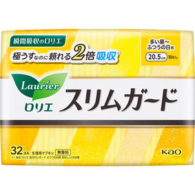 ロリエ スリムガード 多い昼~ふつうの日用 羽なし 32個