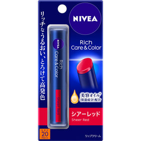 ニベア リッチケア&カラーリップ シア—レッド 2.0g