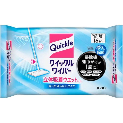 クイックルワイパー 立体吸着ウエットシート 16枚の商品情報 ココカラクラブ ドラッグストアのココカラファイン