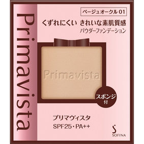 プリマヴィスタ きれいな素肌質感パウダーファンデーション ベージュオークル01 9g