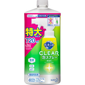 キュキュット CLEAR泡スプレー 微香性(グレープフルーツの香り) つけかえ用 720mL