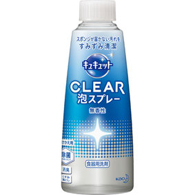 キュキュット CLEAR泡スプレー 無香性 つけかえ用 300mL