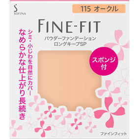 ファインフィット パウダーファンデーション ロングキープSP 115 オークル 7.5g