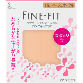 ソフィーナ ファインフィット パウダーファンデーション ロングキープSP 116 ベージュオークル 7.5g
