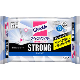 クイックルワイパー 立体吸着ウエットシート ストロング 12枚