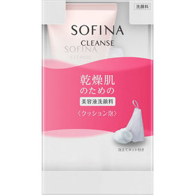 ソフィーナ 乾燥肌のための美容液洗顔料<クッション泡> 120g