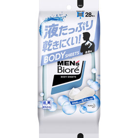 メンズビオレ ボディシート 清潔感のある石けんの香り 28枚(272mL)