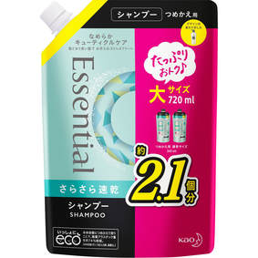 エッセンシャル さらさら速乾 シャンプー つめかえ用 720mL