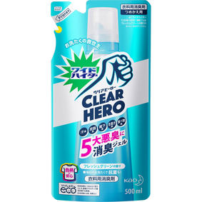 ワイドハイター クリアヒーロー 消臭ジェル フレッシュグリーンの香り つめかえ用 500mL
