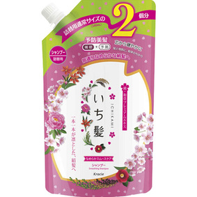 いち髪 なめらかスムースケア シャンプー 詰替用 2回分 680mL