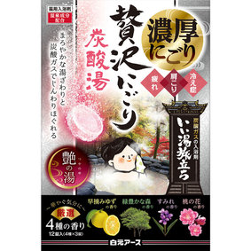 いい湯旅立ち 贅沢にごり炭酸湯 艶の湯 45g×12錠
