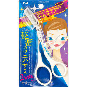 クシ付きマユハサミ 2WAY 1個