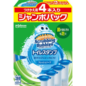 スクラビングバブル トイレスタンプクリーナー フレッシュソープ 替え ジャンボパック 38g×4本