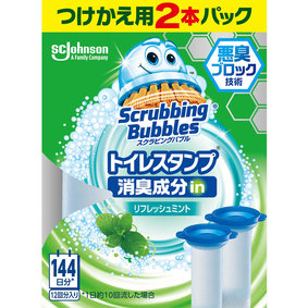 スクラビングバブル トイレスタンプ消臭成分inリフレッシュミント 付替え 38g×2本