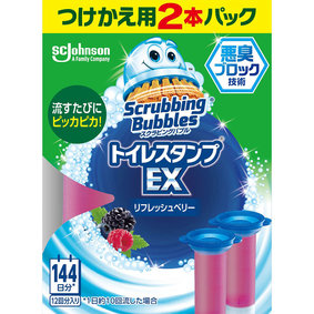 スクラビングバブルトイレスタンプEX リフレッシュベリー 付替え 38g×2本