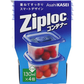 ジップロック コンテナー 正方形 130mL 4個