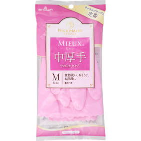 ナイスハンド ミュー 中厚手 Mサイズ ピンク 1双