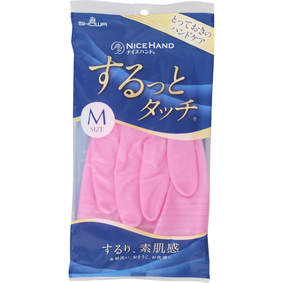 ナイスハンド するっとタッチ Mサイズ ルビーピンク 1双