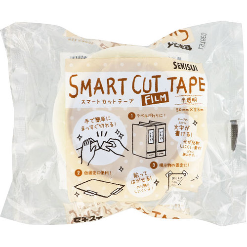 スマートカットテープ 半透明 25mの商品情報 ココカラクラブ ドラッグストアのココカラファイン