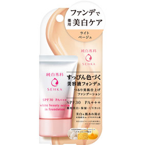 純白専科 すっぴん色づく 美容液フォンデュ ライトベージュ 30g