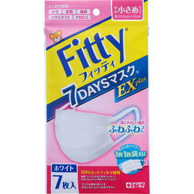 フィッティ 7DAYSマスクEX プラス やや小さめサイズ ホワイト 7枚