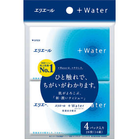 エリエール+Water(ポケット) 14組28枚×4パック