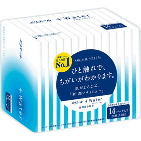エリエール+Water(ポケット) 14組28枚×14パック