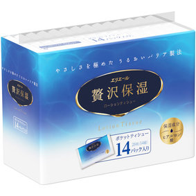 エリエール 贅沢保湿(ポケット) 28枚(14組)×14パック