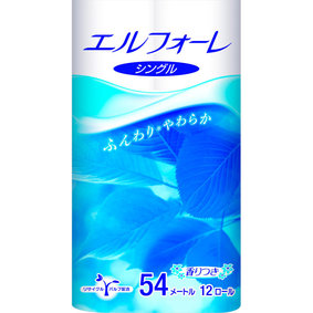 エルフォーレ トイレットティシュー(シングル) 54m×12ロール