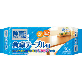 エリエール 除菌できるウェットタオル食卓テーブル用 70枚