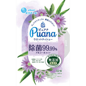 Puana(ピュアナ)ウエットティシュー除菌99.99% アルコールタイプ 本体 42枚