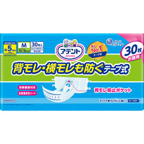 アテント 消臭効果付きテープ式 M 背モレ・横モレも防ぐ 30枚
