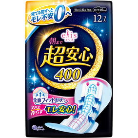 エリス 朝まで超安心400(特に心配な夜用) 羽つき 12枚