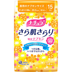 ナチュラ さら肌さらり 吸水ナプキン すっきり少量用 34枚