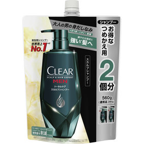 クリアフォーメン トータルケア スカルプシャンプー つめかえ用 560g