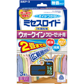 ミセスロイドウォークインクローゼット用 1年防虫 3個