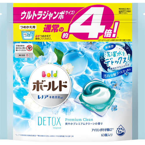ボールド ジェルボール３ｄ 爽やかプレミアムクリーンの香り つめかえ用 ウルトラジャンボサイズ 1 15kg 63個 の商品情報 ココカラクラブ ドラッグストアのココカラファイン