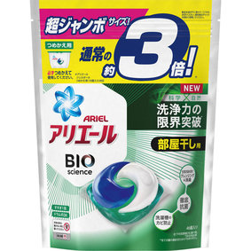 アリエール バイオサイエンスジェルボール 部屋干し用 つめかえ 超ジャンボサイズ 837g(46個)