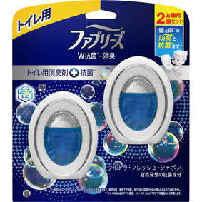 ファブリーズW消臭 トイレ用消臭剤+抗菌 ウルトラ・フレッシュ・シャボン 6mL×2個