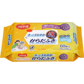 ハビナース さっとさわやかからだふき 60枚