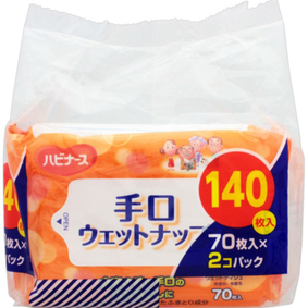 ハビナース 手口ウェットナップ 70枚×2個