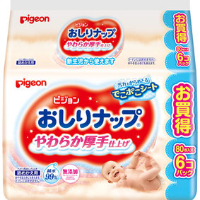 おしりナップ やわらか厚手仕上げ 80枚×6個